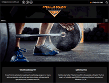 Tablet Screenshot of polarizecrossfit.com